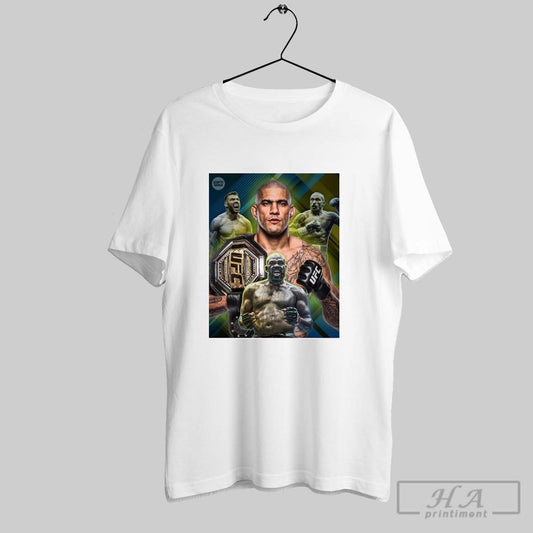 Alex Pereira Eye Fights With Dricus Du Plessis Jon Jones Or A Boxing Match With Oleksandr Usyk Poster T Shirt