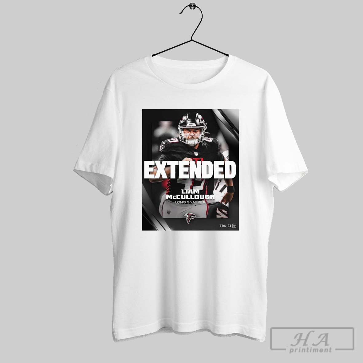 Atlanta Falcons Football Extended Liam Mccullough Long Snapper Four Year Contract Poster T Shirt
