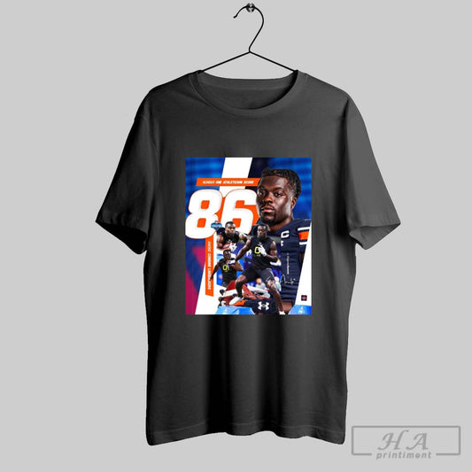 Auburn Football Eugene Asante Number One Athleticism Score 86 Among Combine Linebackers Signature Poster T Shirt