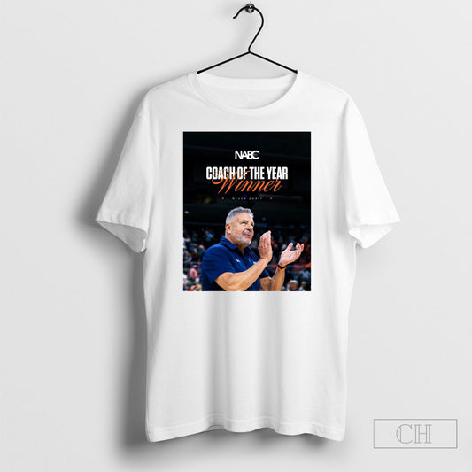 Auburn Tigers Mens Basketball Congrats Bruce Pearl Nabc Coach Of The Year Winner Poster T Shirt Sweatshirt Tee Shirt