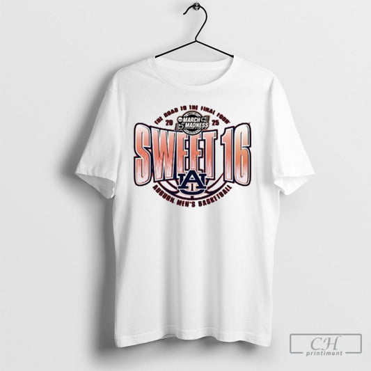 Auburn Tigers The Road To The Final Four 2025 Mens Basketball Sweet 16 Shirt Sweatshirt Poster