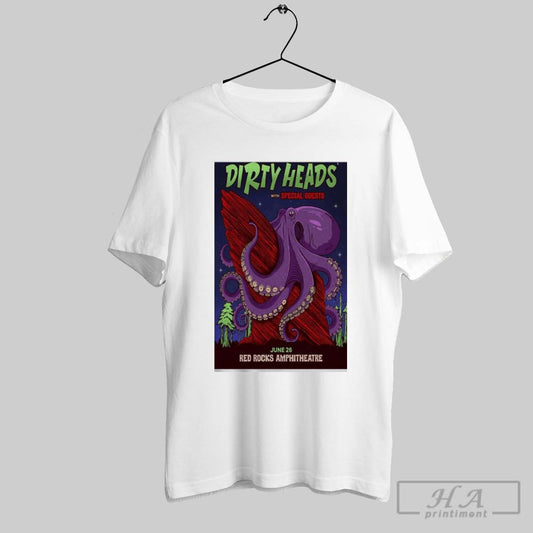 Awesome Dirty Heads With Special Guests June 26 2025 Red Rocks Amphitheatre Morrison Co Poster T Shirt
