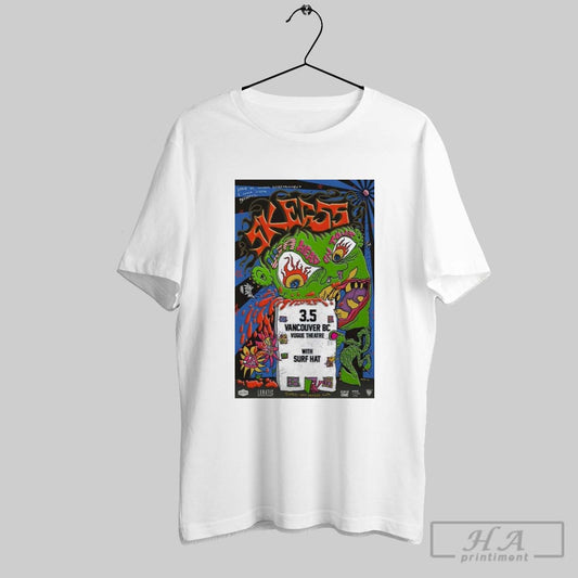 Awesome Skegss March 5 2025 Vogue Theatre In Vancouver Canada Poster T Shirt