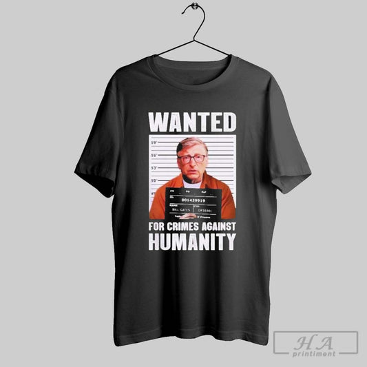 Bill Gates Wanted Poster Shirt