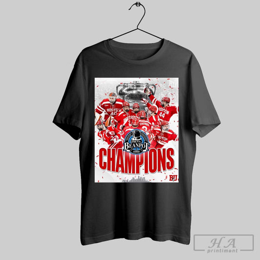 Boston University Terriers Mens Ice Hockey 2025 Mens Beanpot Champions Back On Top Poster T Shirt