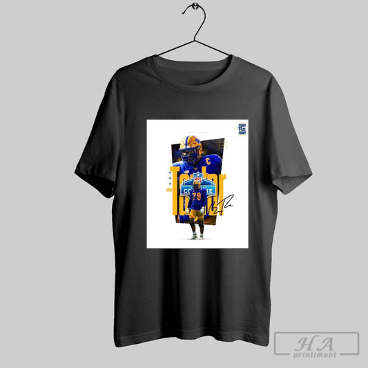 Branson Taylor Pittsburgh Panthers Football 2025 Nfl Scouting Combine Fight Pitt Fight Signature Poster T Shirt