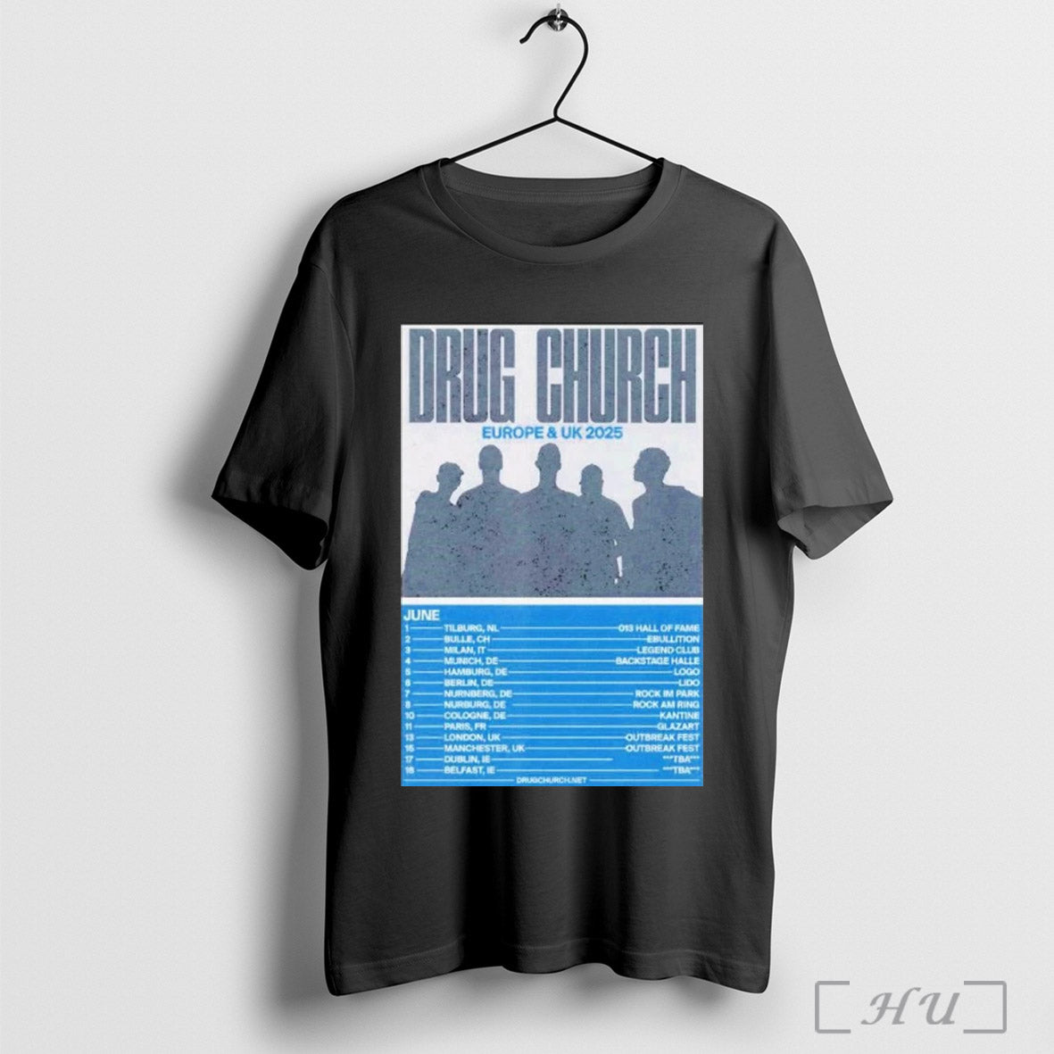Brug Church Europe Uk June 2025 Tour Poster T Shirt Sweatshirt