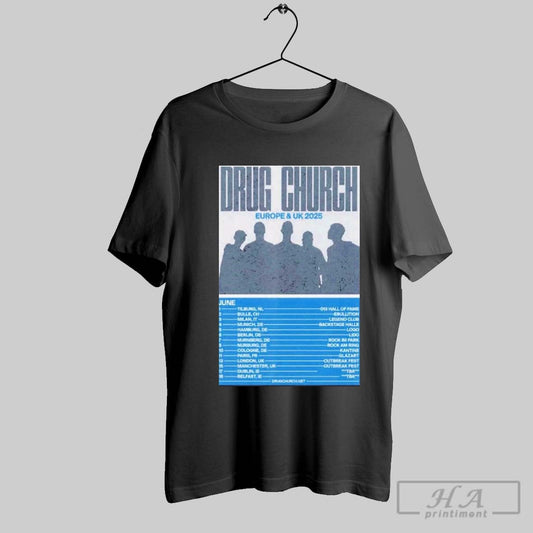Brug Church Europe Uk June 2025 Tour Poster T Shirt