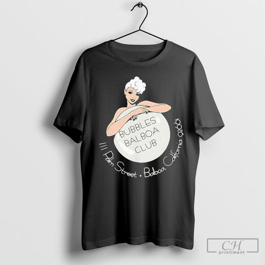 Bubbles Balboa Club Newport Beach California Shirt Sweatshirt Poster