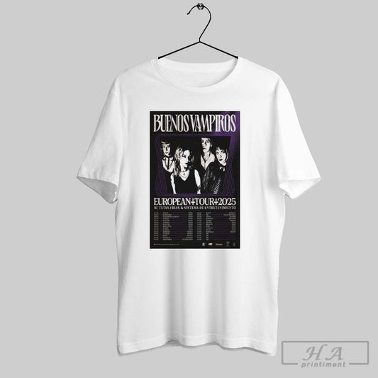 Buenos Vampiros European Tour 2025 Poster T Shirt
