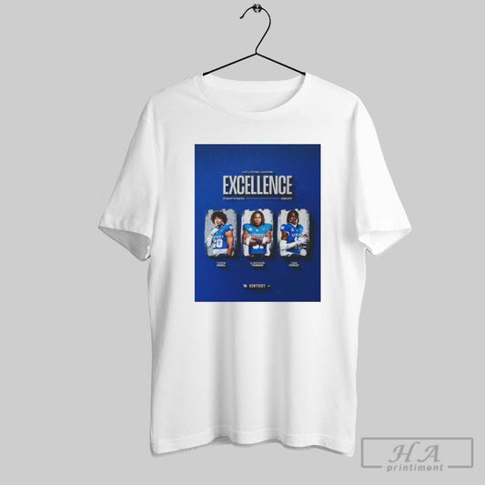C A T S Football Elevating Excellence Student Athletes Mizell Norman Dooley Kentucky Wildcats Poster T Shirt