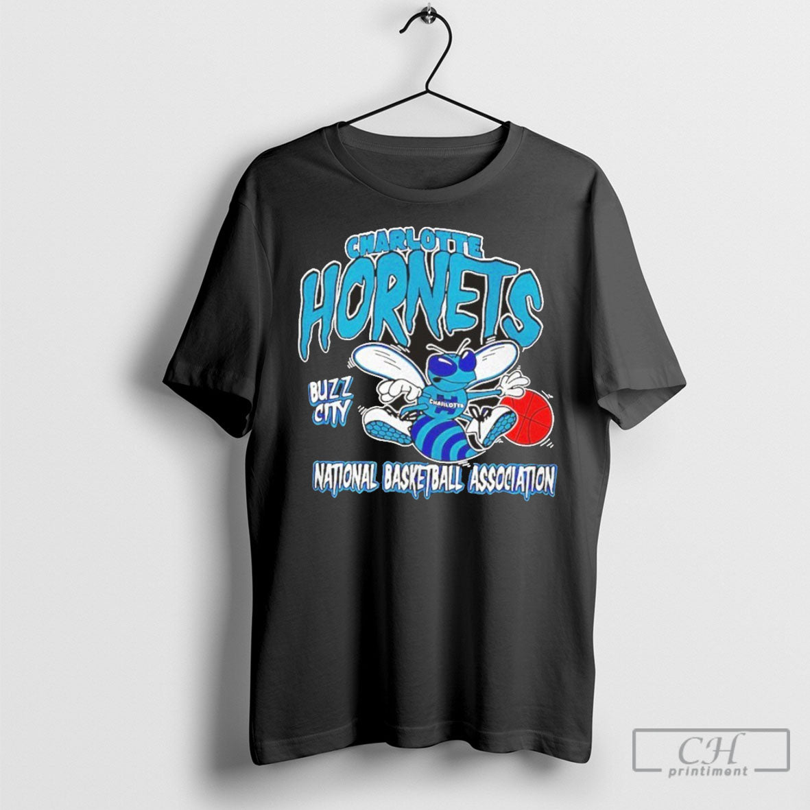 Charlotte Hornets National Basketball Association Mascot Script Shirt Sweatshirt Poster