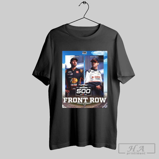 Chase Briscoe And Austin Cindric Daytona 500 2025 Front Row Fox Nascar Poster T Shirt