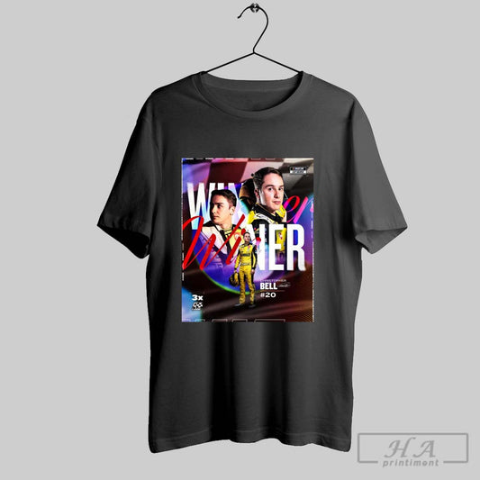 Christopher Bell 20 Winner Third Race In A Row Nascar Cup Series Signature Poster T Shirt
