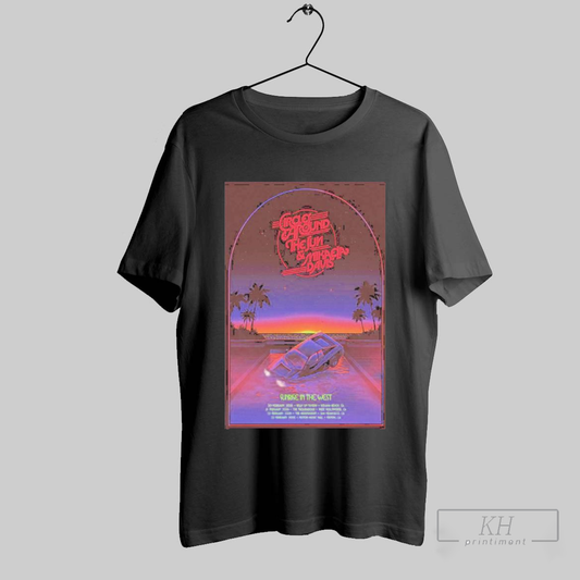 Circles Around The Sun Mikaela Davis Sunrise In The West Feb 2025 Tour Poster T Shirt T Shirt