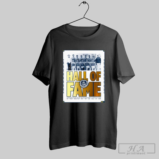 Congratulations To The 1963 Michigan Mens Gymnastics Team On Their Induction Into The Cga Hall Of Fame Poster T Shirt