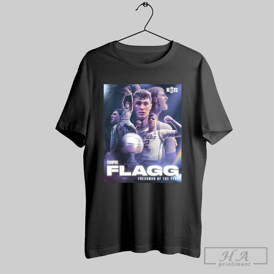 Cooper Flagg Duke Blue Devils Freshman Of The Year 2025 Ncaa March Madness Poster T Shirt