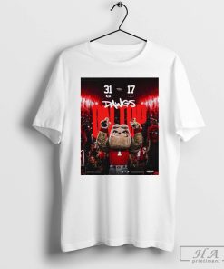 Dawgs On Top Tennessee Volunteers 17-31 Georgia Bulldogs SEC Final Score 2024 Poster t-shirt