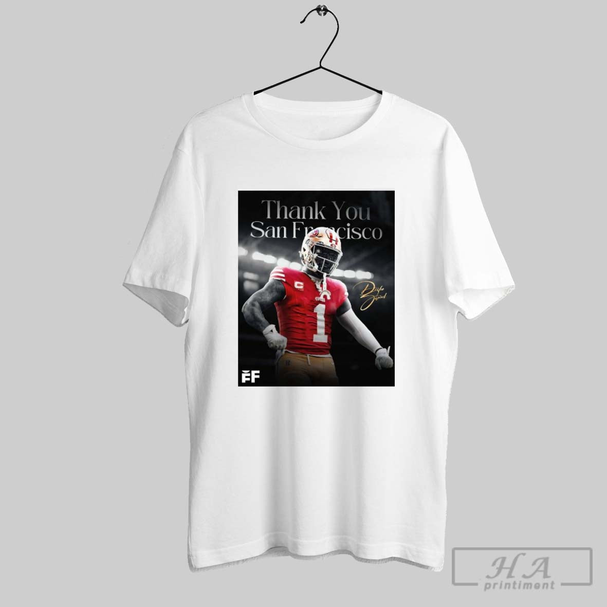Deebo Samuel Thank You San Francisco Bids Farewell To The 49ers With A Heartfelt Message Poster T Shirts