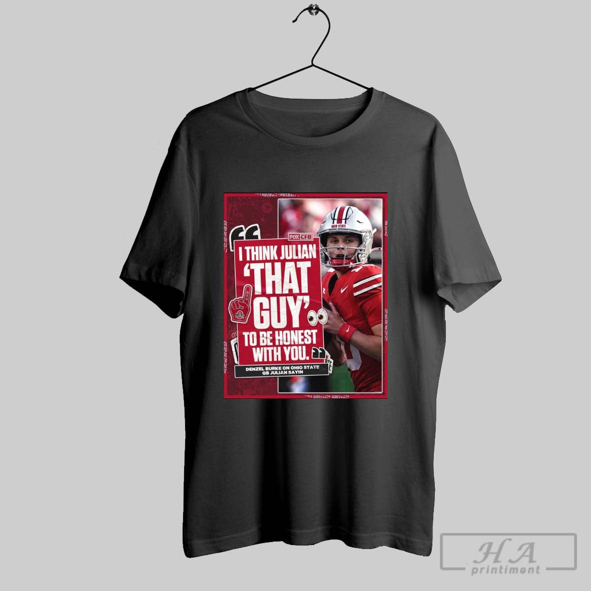 Denzel Burke On Ohio State Buckeyes I Think Julian That Guy To Be Honest With You Poster T Shirt