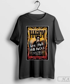 Design Hardy At Red Rocks Amphitheatre In Morrison, CO Oct 20-21 2024 Tour Poster Shirt