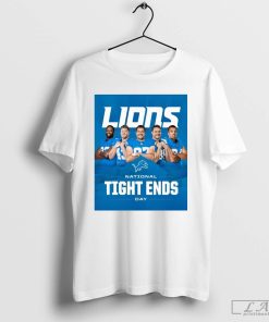 Detroit Lions NFL Happy National Tight Ends Day Oct 27 2024 Poster T-Shirt