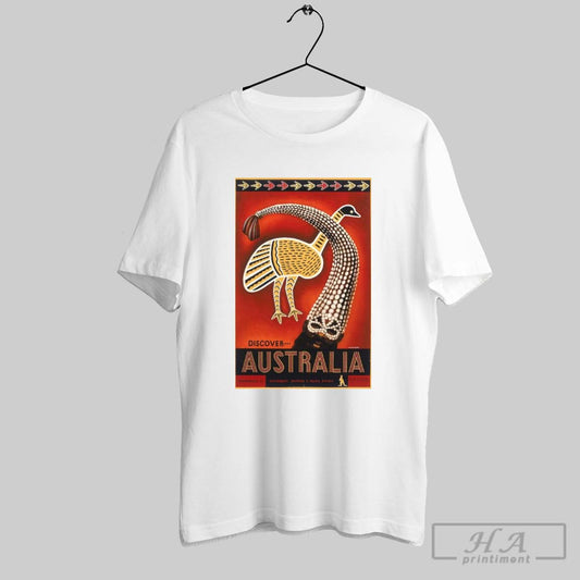 Discover Australia Vintage Travel Poster Shirt