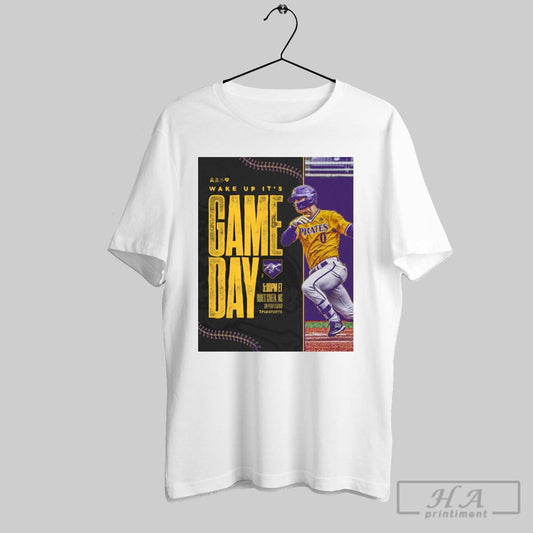 East Carolina Pirates Baseball Wake Up Its Game Day Buies Creek No Jim Perry Stadium Poster T Shirt