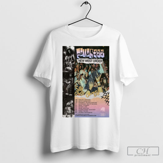 Fever 333 West Coast Summer Tour 2025 New West Order Silly Goose Crooked Teeth 7 28 Portland Hawthorne T Shirt