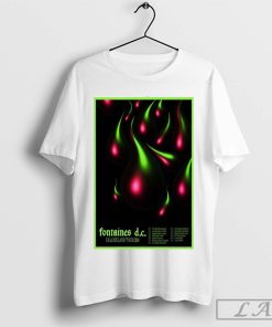 Fontaines DC Fall Tour 2024 UK And Ireland Poster T-Shirt