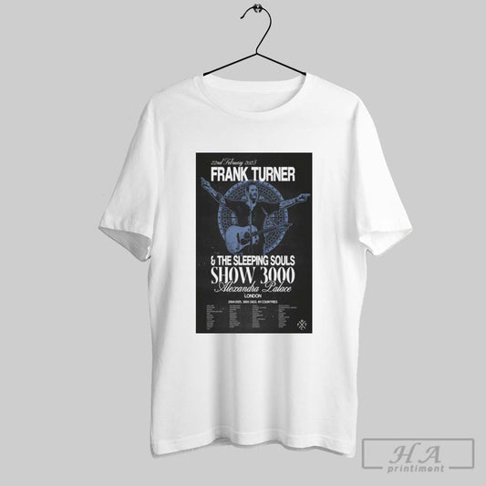 Frank Turner Feb 22 2025 Alexandra Palace London Uk Tour Poster T Shirt