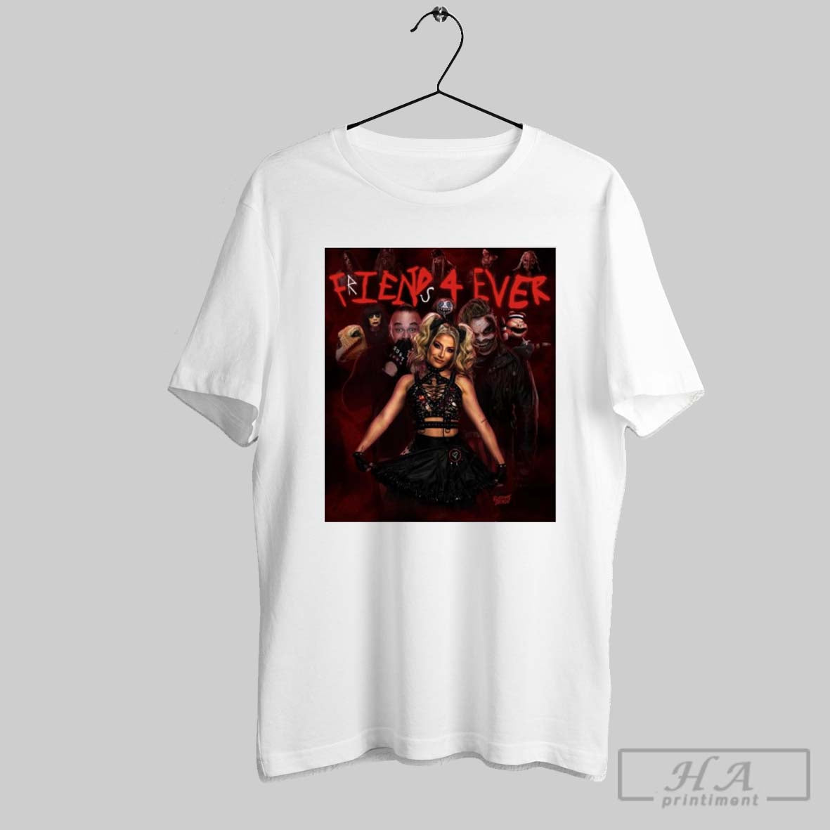 Friends 4 Ever Alexa Bliss Wyatt Sicks Smackdown Wwe 2025 Poster T Shirt