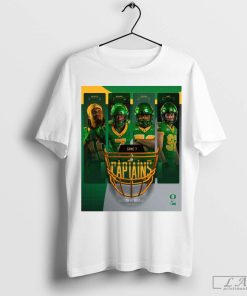 Game 7 Captains Oregon Ducks at Purdue Boilermakers Oct 18 2024 Poster t-shirt