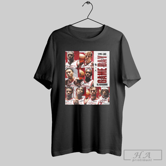 Gameday Oklahoma Sooners Vs Missouri Tigers Senior Night At The Lnc Signatures Poster T Shirt