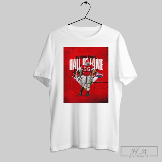 Georgia Bulldogs Football Geno Atkins Senior Bowl Hall Of Fame 2025 Inductee Signature Poster T Shirt
