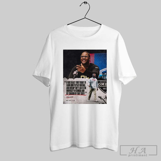 Georgia Football Warren Brinson If Kids Really Truly Want To Learn How To Play Football And Develop Theyll Go To The University Of Georgia Signature Poster T Shirt