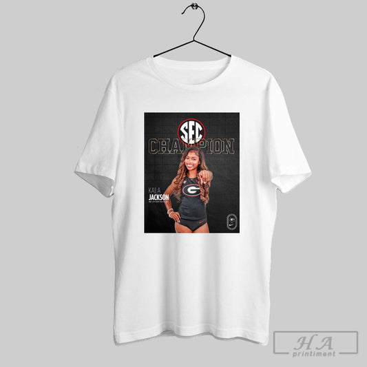 Georgia Track And Field Kaila Jackson First Team All Sec Sec Championships 2025 Poster T Shirt