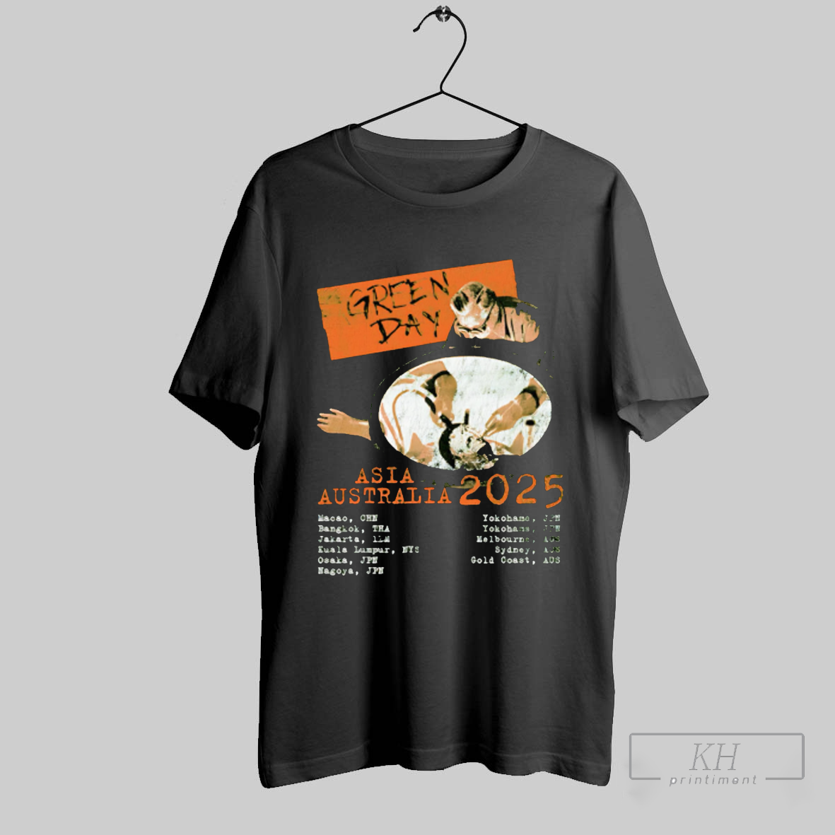 Green Day Asia Australia 2025 Shirt T Shirt Sweatshirt Cutom Poster Coffee Mugs Ornaments