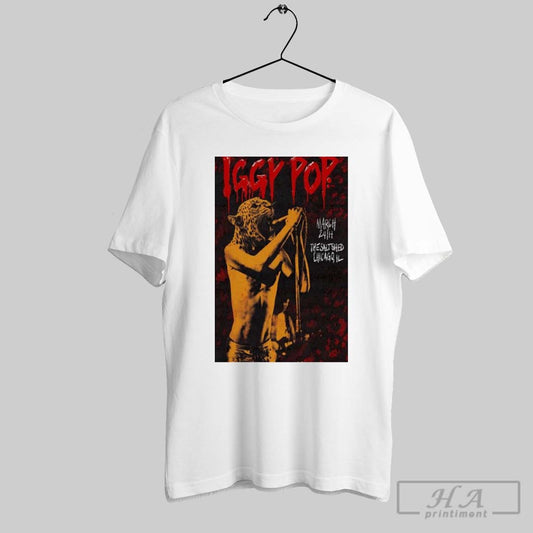 Iggy Pop Tour Mar 24 2025 The Salt Shed Indoors Chicago Il Poster Shirt