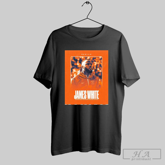 Illinois Fighting Illini Football Welcome 3 Time Super Bowl Champion James White Assistant Running Backs Coach Poster T Shirt