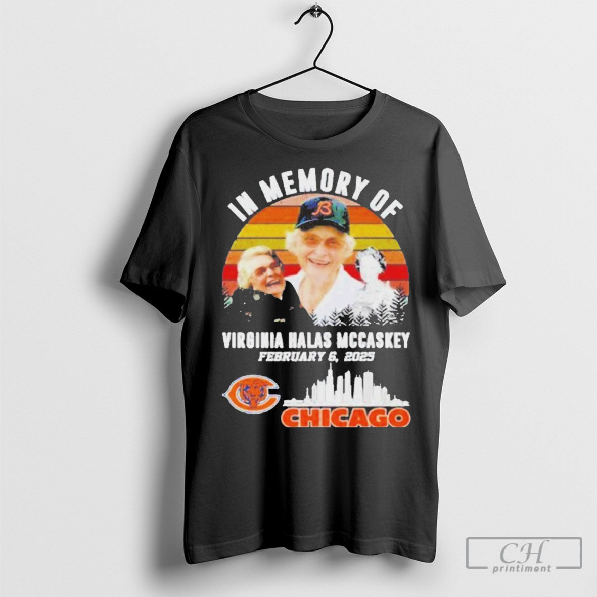 In Memory Of Virginia Halas Mccaskey February 20025 Chicago Bears T Shirt Sweatshirt Poster
