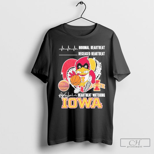 Iowa State Cyclones Normal Heartbeat Deceased Heartbeat Heartbeat Watching T Shirt Sweatshirt Poster