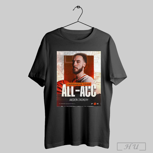 Jaeden Zackery Clemson Tigers Basketball All Acc 2025 Defensive Team Honors Poster T Shirts Sweatshirt