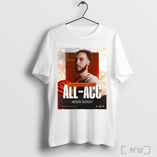 Jaeden Zackery Clemson Tigers Basketball All Acc Defensive Team Honors Poster T Shirts Sweatshirt