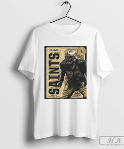 Jahri Evans New Orleans Saints vs. Cleveland Browns Nov 17 2024 Ring Of Honor Poster t-shirt