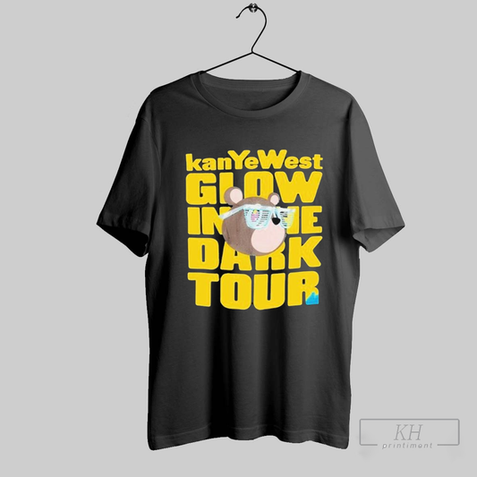 Kanye West Glow In The Dark Tour Bear T Shirts T Shirt Sweatshirt Cutom Poster Coffee Mugs Ornaments