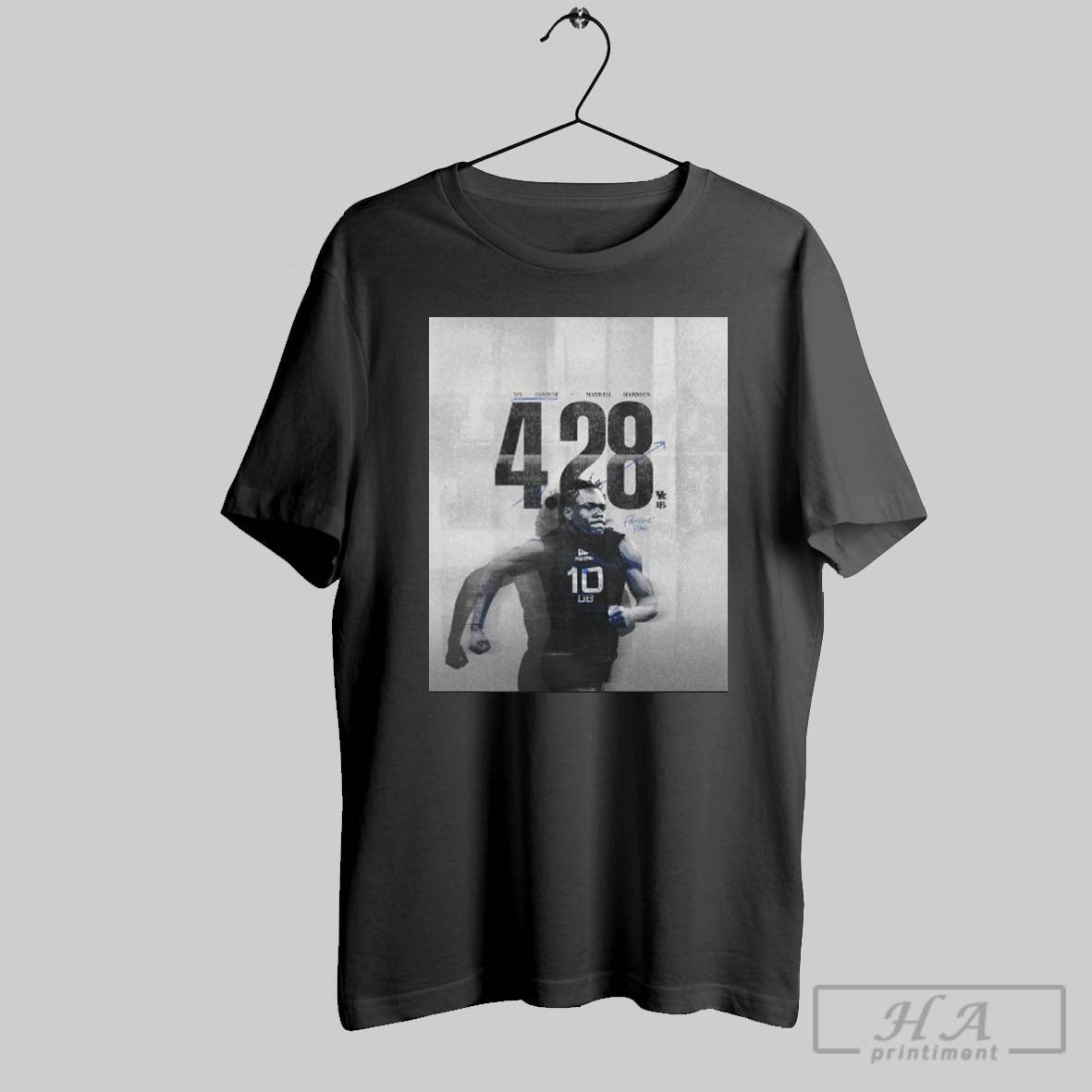 Kentucky Wildcats Football 2025 Nfl Combine Maxwell Hairston 4 28 Second 40 Yard Dash Fastest Man Poster T Shirt