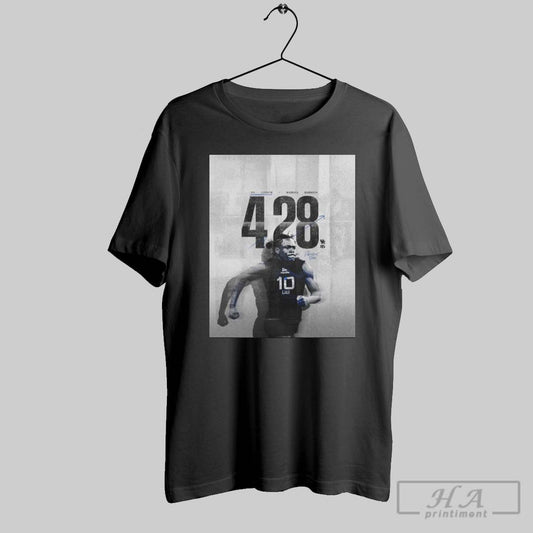 Kentucky Wildcats Football 2025 Nfl Combine Maxwell Hairston 4 28 Second 40 Yard Dash Fastest Man Poster T Shirt