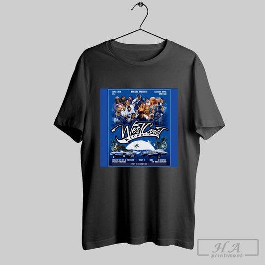 Kinesixx Presents West Coast Kickback April 26th Eastside Bowl Curated Sets By Dj Truestarr Specialty Cocktails Poster T Shirt