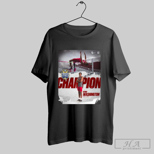 Kyren Washington Oklahoma Track And Field Takes The 2025 Sec Champion High Jump Poster T Shirt